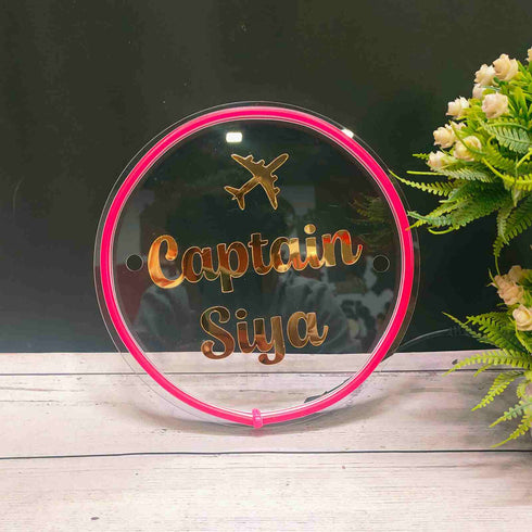 Personalised Acrylic Neon Name Plates for Kids